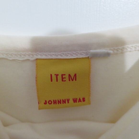 Johnny Was ITEM Large Cream Tank Top Vintage - Picture 6 of 9